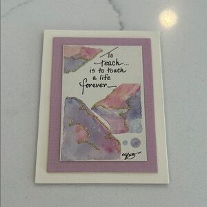 Inspirational teacher magnet